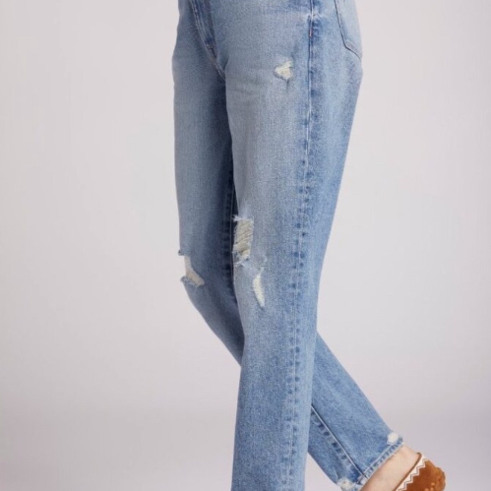 NWT Current/Elliott Original Boyfriend Sunny Destructed Jeans, Size 25 - Picture 11 of 14